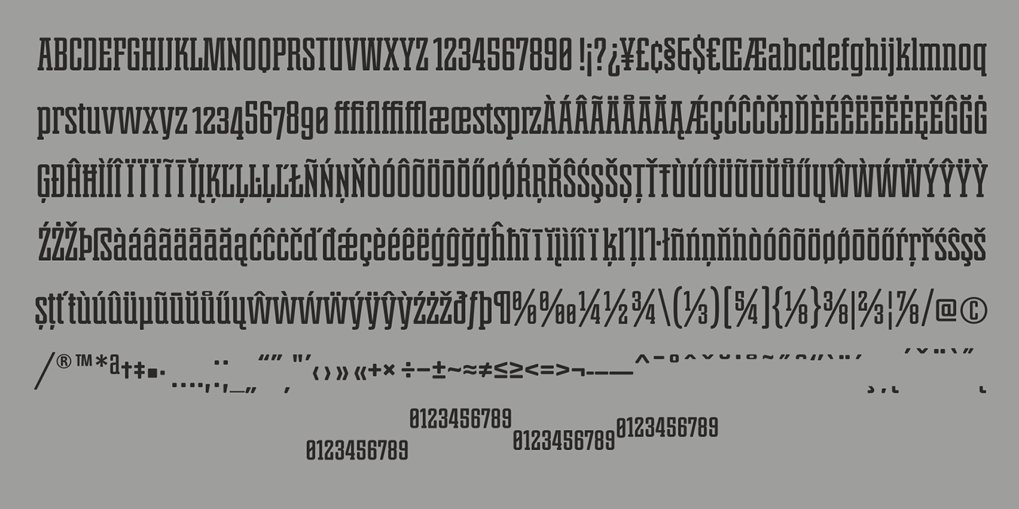 Пример шрифта Marengo Condensed Bold